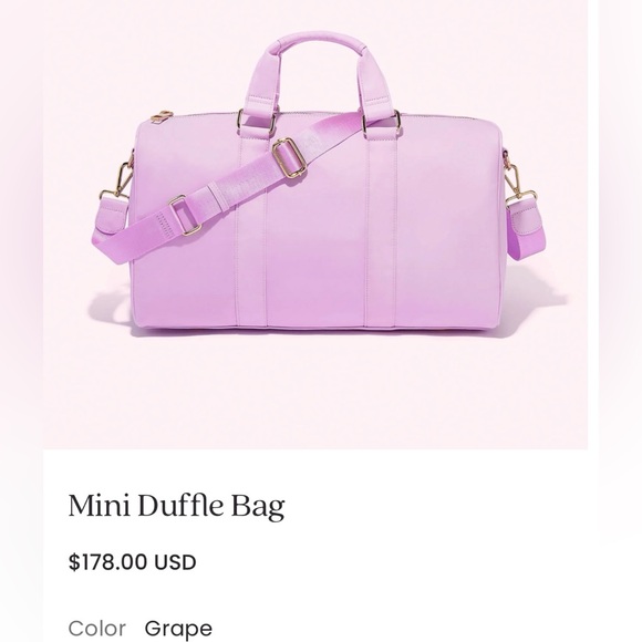 🌟🌟NWT🌟🌟Stoney Clover Lane Grape Mini Duffle in factory sealed plastic wrap - Picture 5 of 8